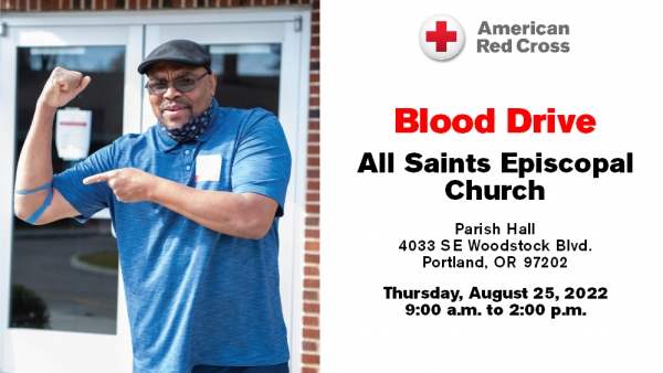 Red Cross Blood Drive at All Saints, August 25