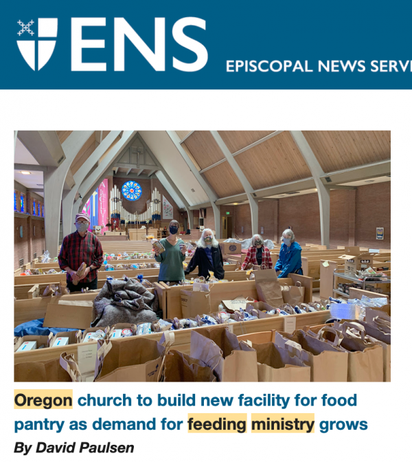 All Saints Feeding Ministry Featured in Episcopal News Service